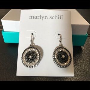 Marlyn Schiff Round Crystal Earrings